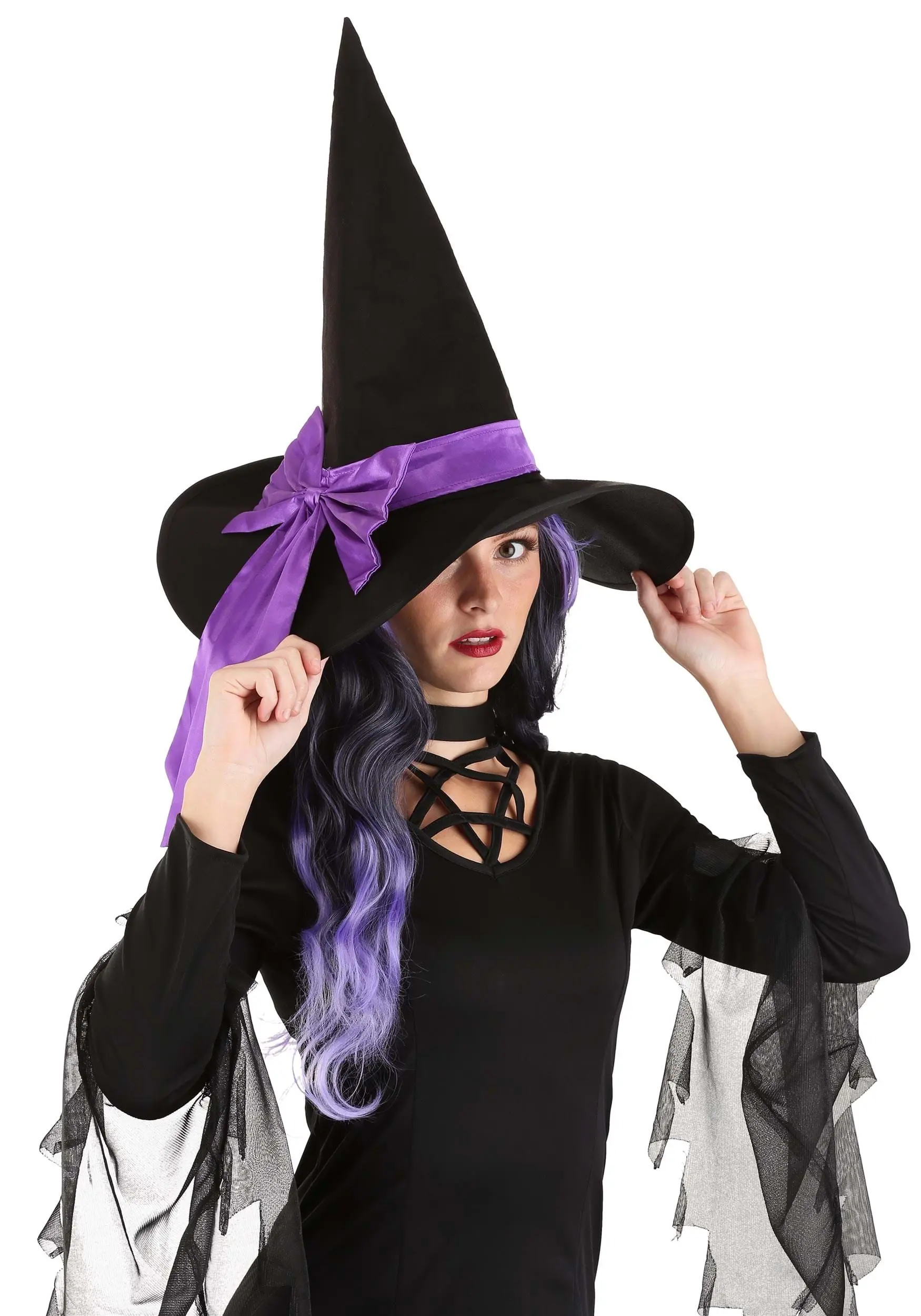 Boloparty Custom Color Witch Hat For Adults 1 Boloparty Custom Color Witch Hat For Adults