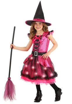 Seasons (HK) Ltd. Girl's Pink Light Up Witch