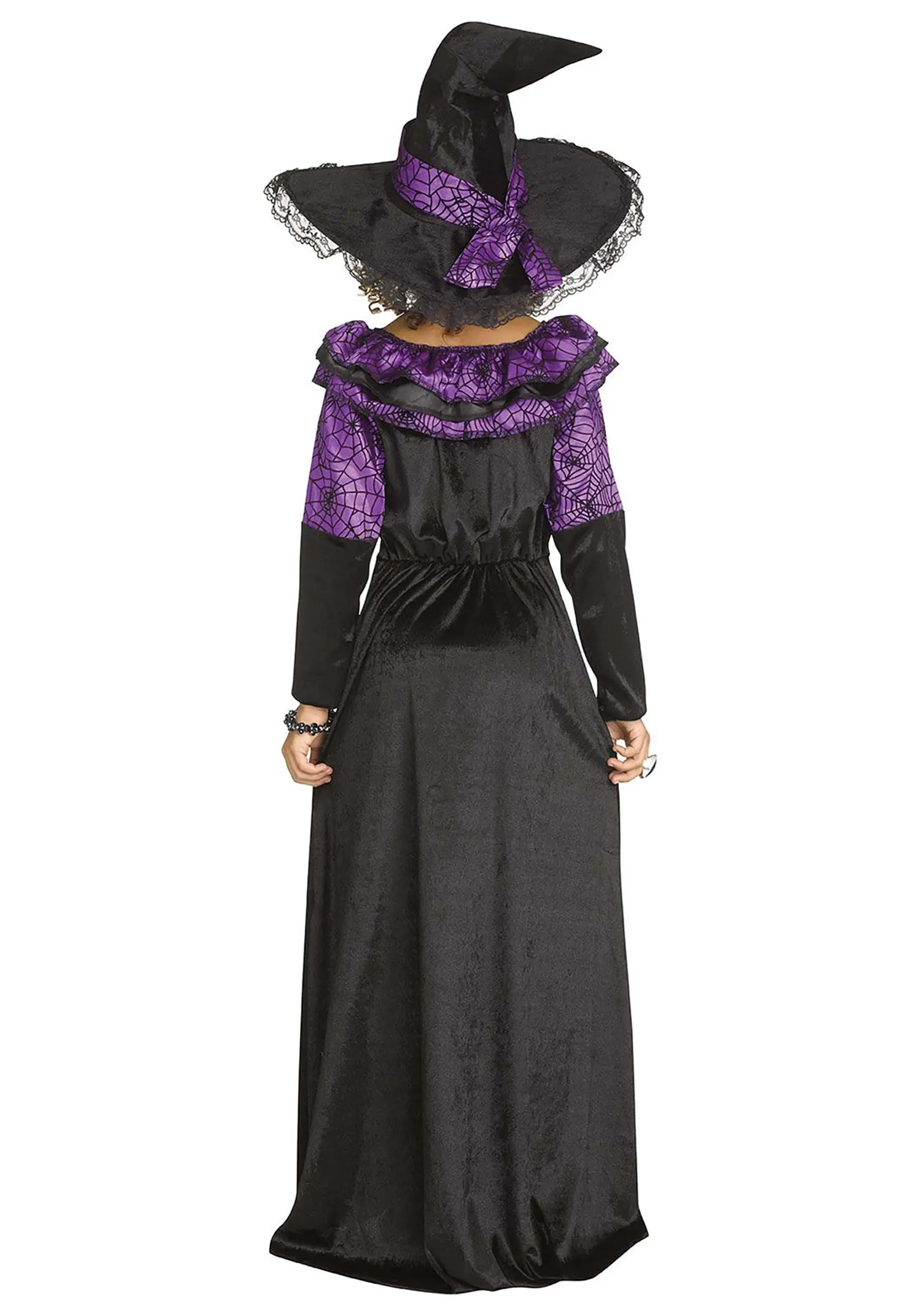 Fun World Purple Spider Witch Costume For Girls 2 Fun World Purple Spider Witch Costume For Girls - Image 2