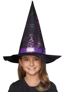 Seasons (HK) Ltd. Purple Web Witch Hat For Girls