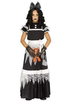 Fun World Girls Victorian Deadly Dolly Costume