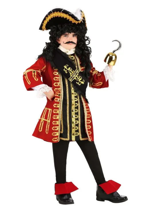 Fun Costumes Elite Captain Hook Boy's Costume -Peter Pan Costumes Shop kids elite captain hook costume main