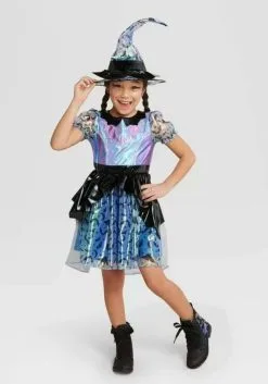 The Wholesale Group Iridescent Witch Kids Costume