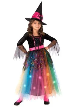 Rubies Costume Co. Inc Rainbow Spider Witch Costume For Kids