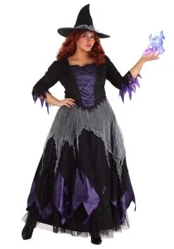 Suzhou Zhongsheng Imp & Exp Co., Ltd Midnight Purple Witch Plus Size Costume