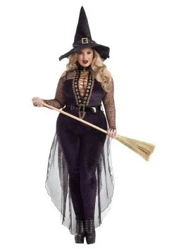 Party King Plus Size Women's Midnight Violet Witch Costume
