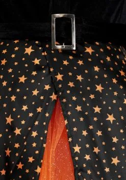 Suzhou Zhongsheng Imp & Exp Co., Ltd Plus Size Sparkling Orange Witch Costume For Women -Peter Pan Costumes Shop plus size sparkling orange witch alt 5