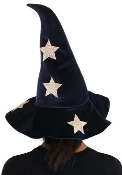 Peter Pan Costumes Shop -Peter Pan Costumes Shop velvet stars witch hat alt 1