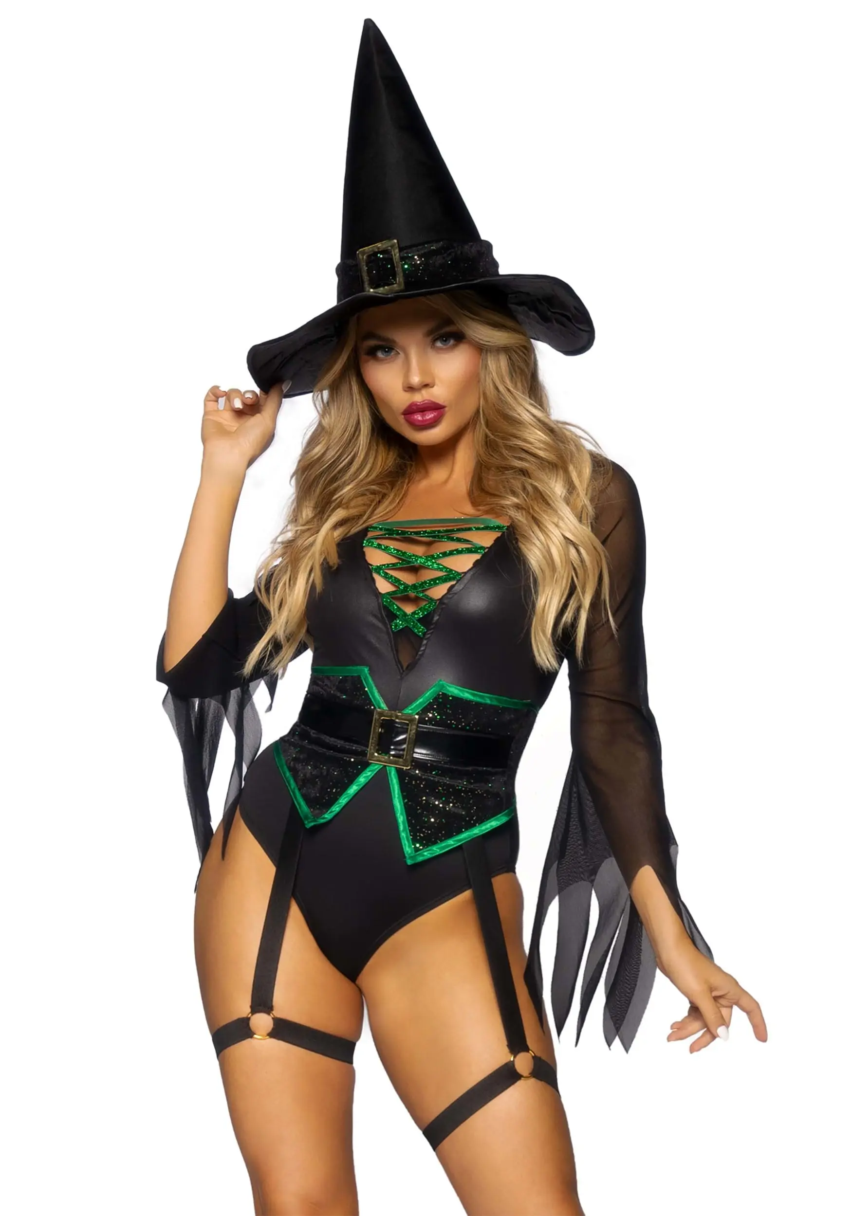 LEG AVENUE Envious Witch Costume For Women 3 LEG AVENUE Envious Witch Costume For Women - Image 3