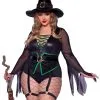 LEG AVENUE Sexy Plus Size Envious Witch Costume For Women