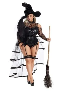 Party King Starstruck Witch Plus Size Costume For Women