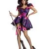 Party King Purple Web Witch Costume For Women