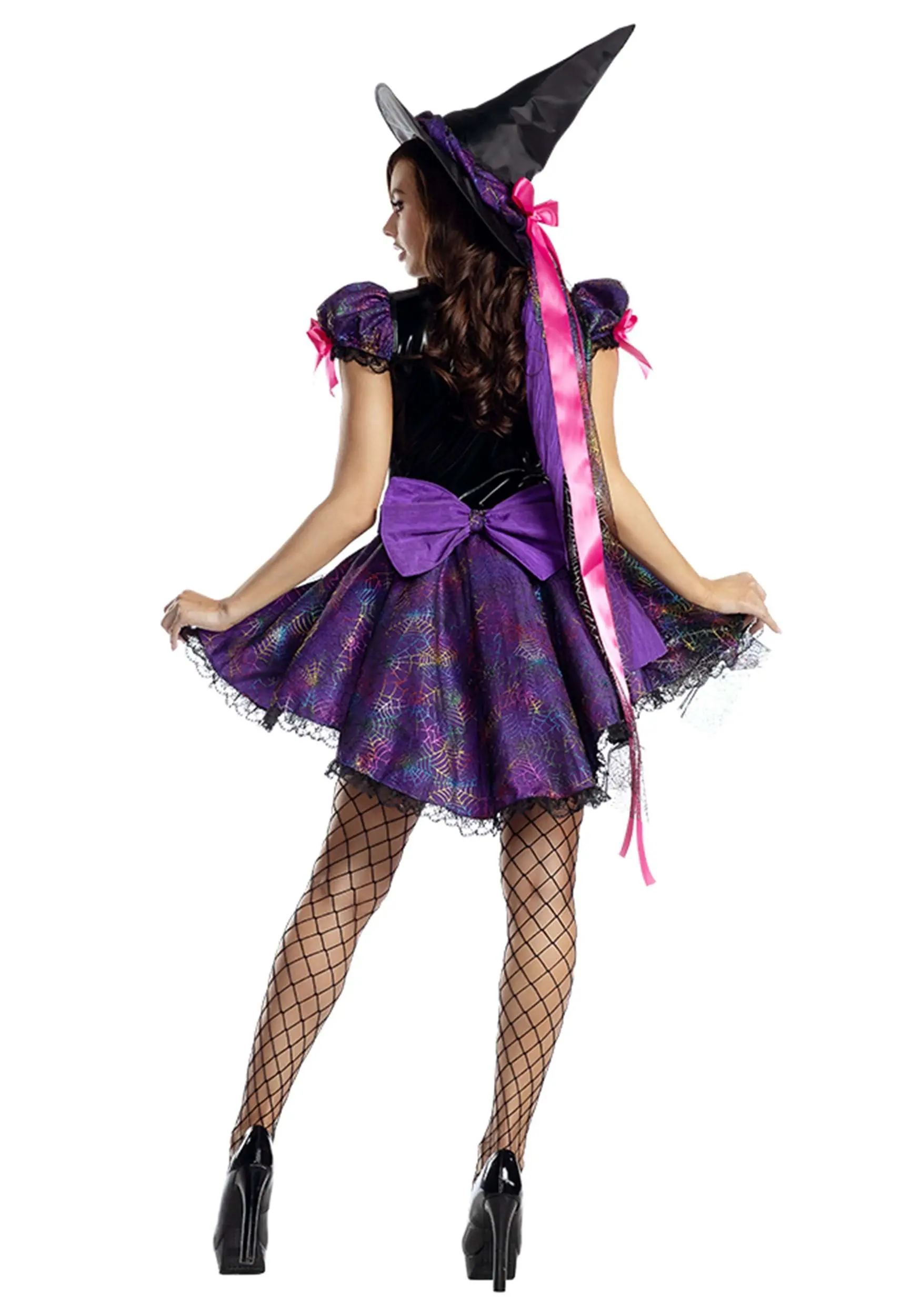 Party King Purple Web Witch Costume For Women 2 Party King Purple Web Witch Costume For Women - Image 2